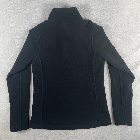 Patagonia Synchilla Sweater Womens Small Black Full Zip Slimming Broken Zip Tab - Picture 2 of 16